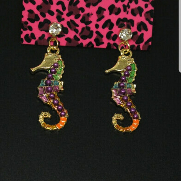Betsey Johnson Jewelry - Betsey Johnson Seahorse Earrings